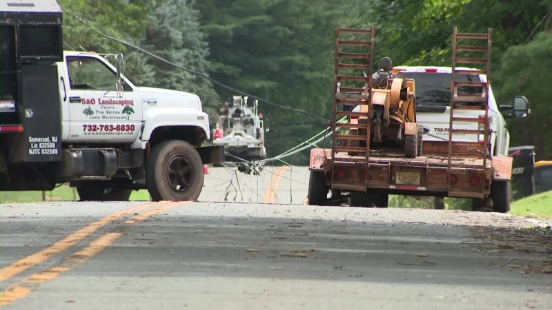 Story image: Hundreds of Hunterdon and Somerset county residents clean up following intense Tuesday storms