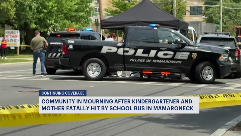 Story image: Police: Kindergartener and mother fatally struck by mini school bus in Mamaroneck