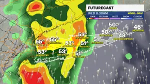 STORM WATCH: Thunderstorms possible Wednesday morning 