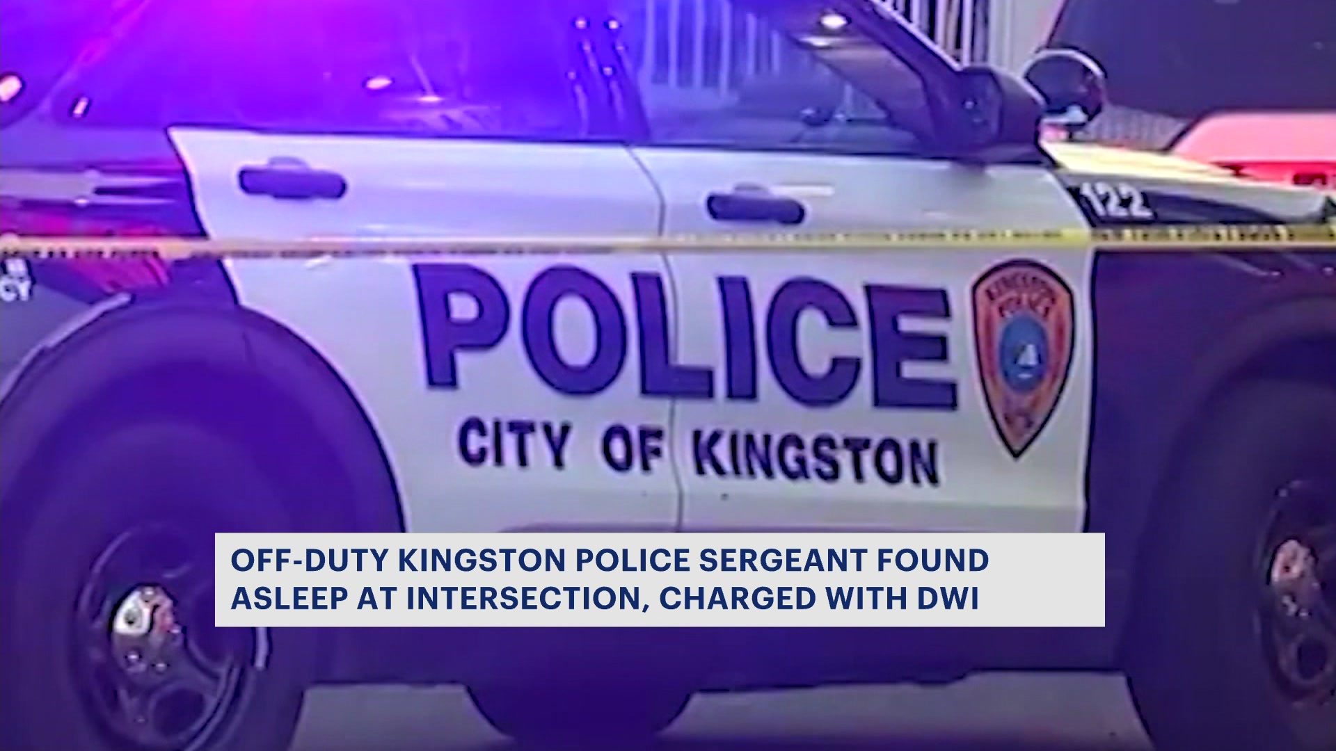 Off-duty Kingston police sergeant allegedly found asleep behind the wheel, arrested for DWI