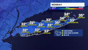 Temperatures plunge across Long Island; tracking midweek snow chance