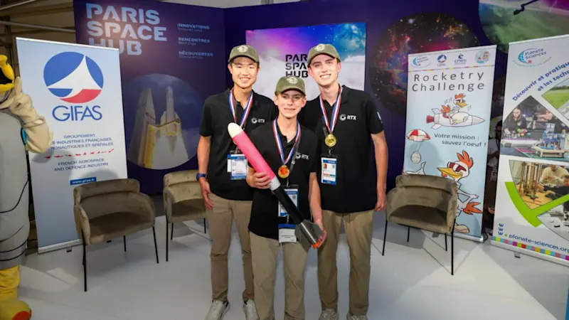 Story image: Jersey Proud: Montville teens win international rocketry contest in France
