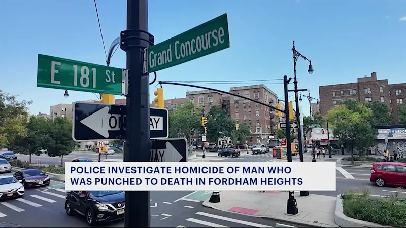 Story image: Death of man punched in Fordham Heights ruled a homicide