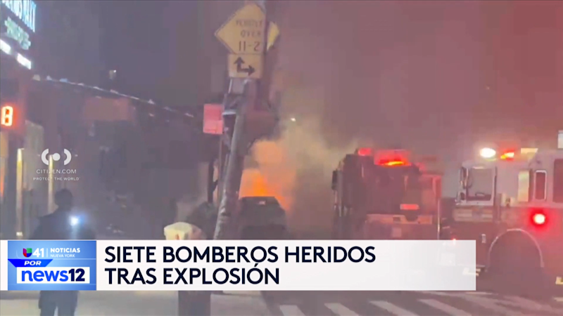 Story image: Univision 41 News Brief: Explosión de auto en El Bronx deja con heridas graves a varios bomberos