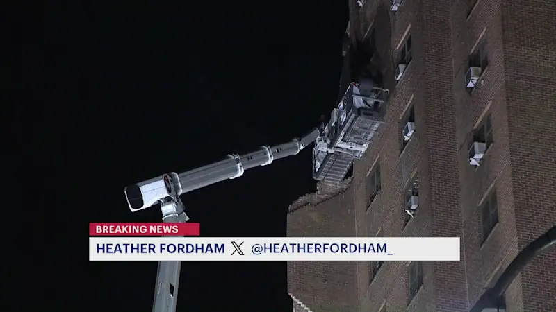 Story image: 'I just heard BOOM.' Chimney connected to boiler collapses at NYCHA building, brings down high-rise wall