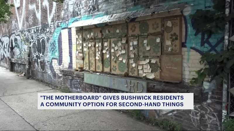 Story image: The Motherboard gives Bushwick residents community option for second-hand items