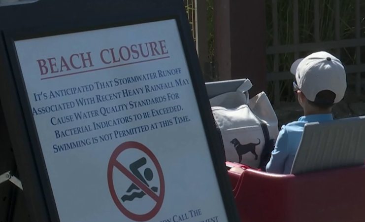 Story image: Bacterial contamination from storm runoff shuts down popular Westchester beaches