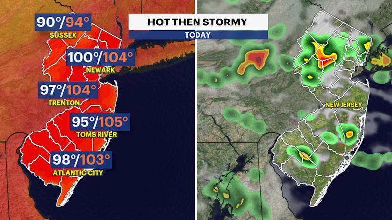 Story image: STORM WATCH: High heat before severe thunderstorms in New Jersey Friday