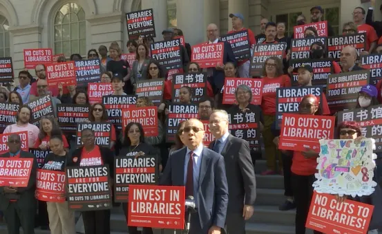 NYC library leaders rally against $58.3 million in budget cuts