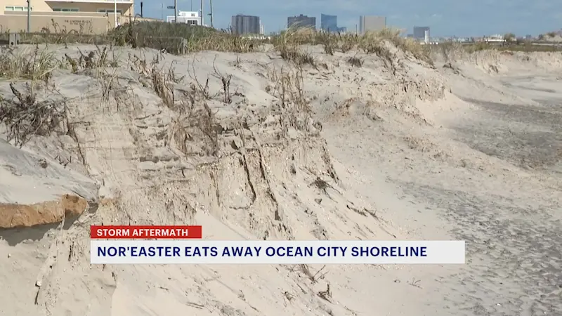 Story image: Nor’easter causes moderate to major beach erosion in Atlantic & Cape May counties