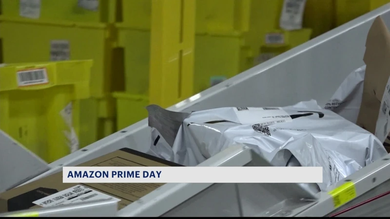 Story image: Checking out Amazon's warehouse in Throgs Neck as Prime Day deals kick off