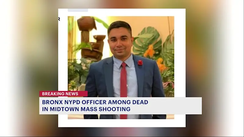 Story image: NYC mass shooting: Parkchester mourns slain NYPD officer