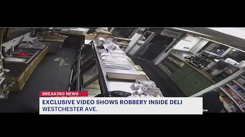 Story image: Brazen robbery at Pelham Bay deli caught on camera; $1,100 in cash taken