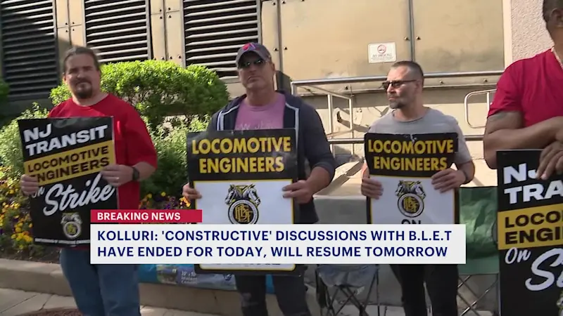 Story image: Rail strike latest: NJ Transit, BLET chairman agree that talks are ‘moving in the right direction’