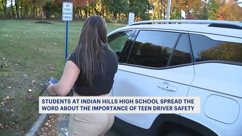 Story image: Indian Hills HS students promote safe driving during National Teen Driver Safety Week