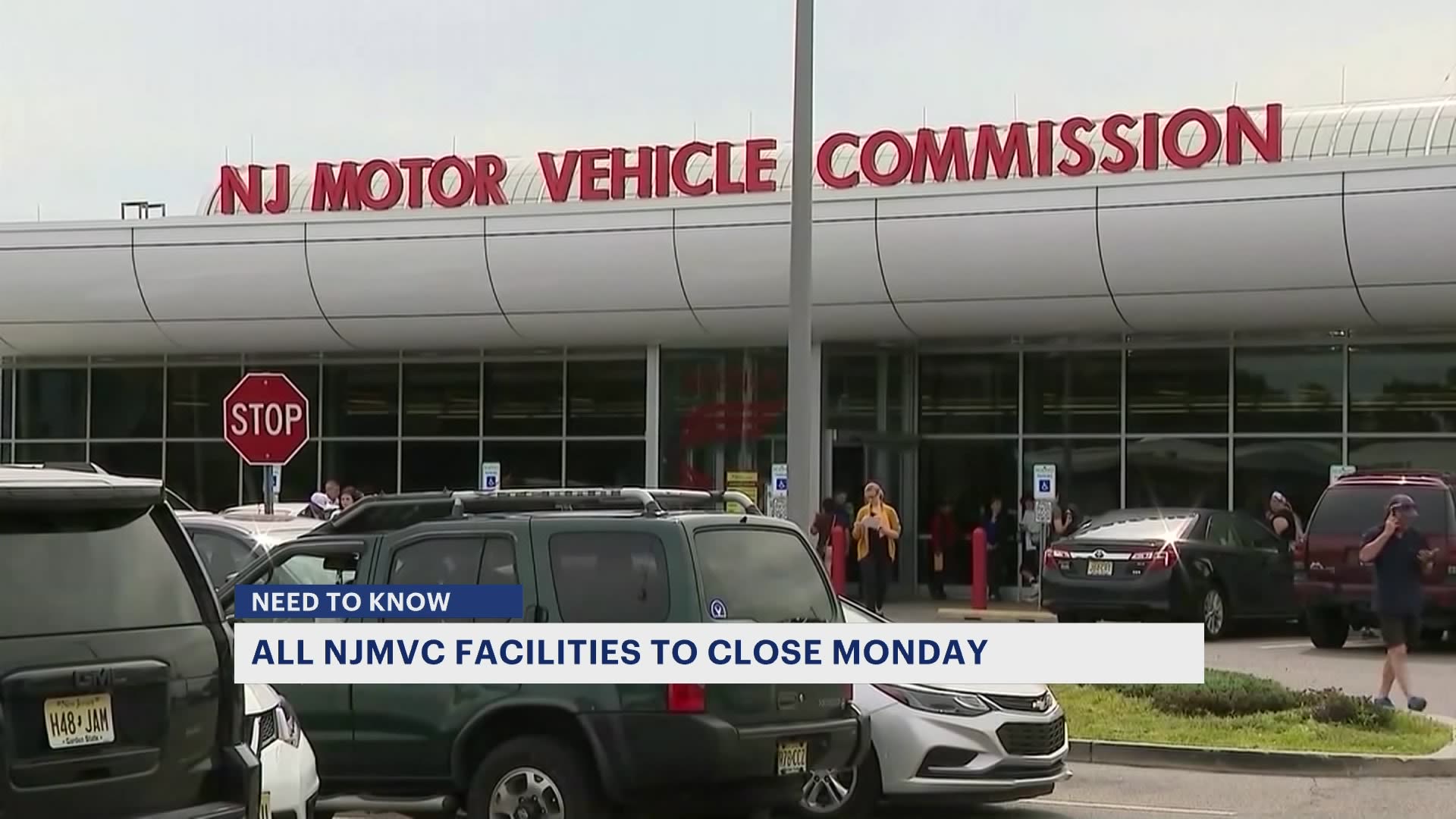 All New Jersey Motor Vehicle Commission facilities to close Monday
