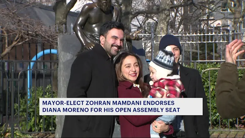 Story image: Mayor-elect Mamdani endorses Diana Moreno to fill his Assembly seat
