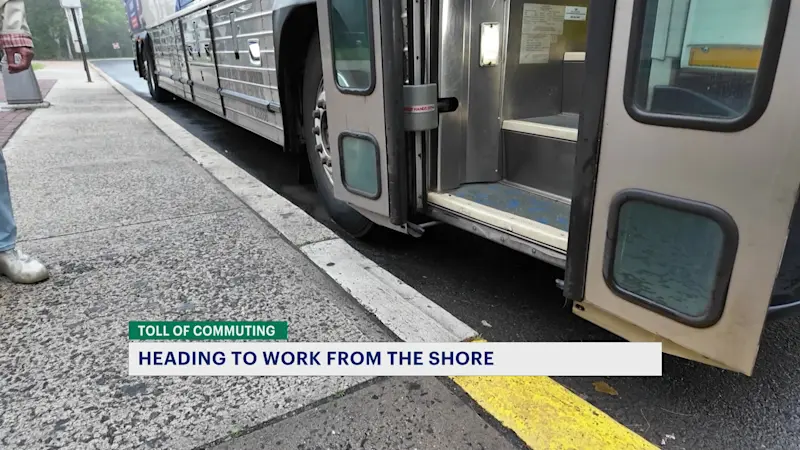 Story image: Toll of Commuting: A Jersey Shore commute