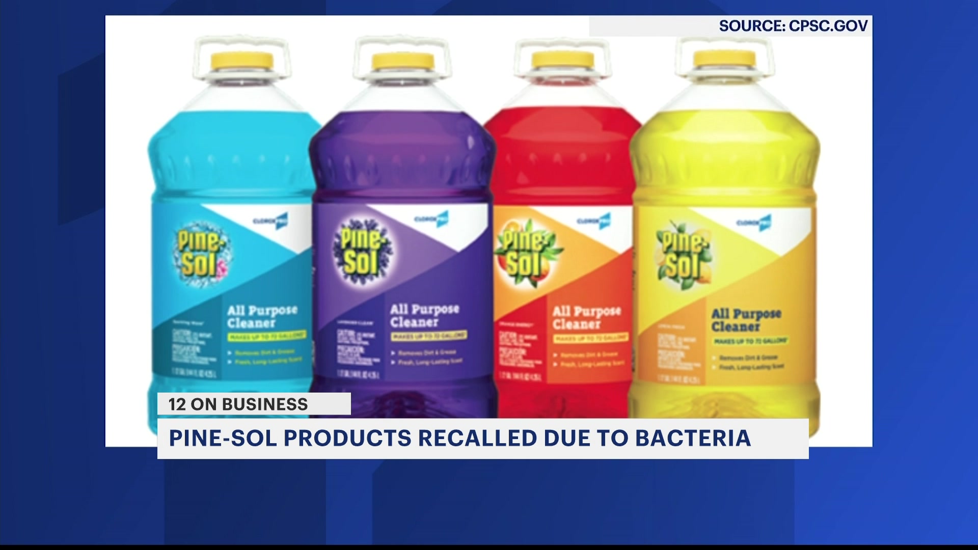 Clorox Recalls Cleaning Products That May Contain Bacteria