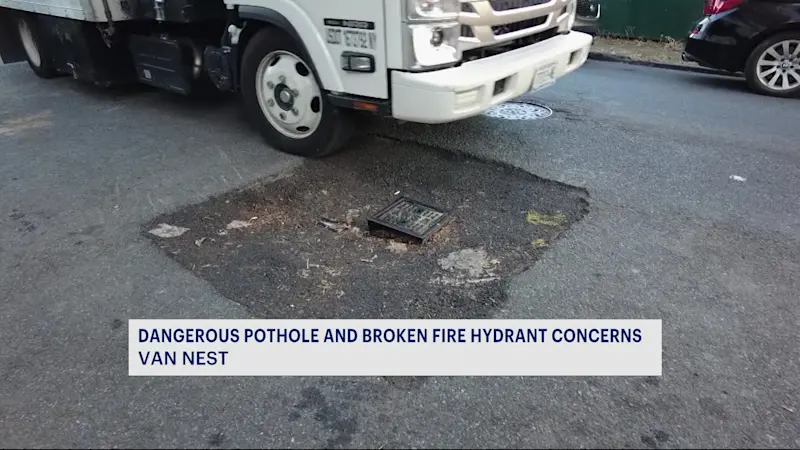 Story image: Van Nest residents voice concerns over 'road hazard,' ask News 12 for help - again