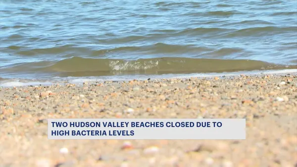 Two Hudson Valley beaches closed due to high bacteria levels