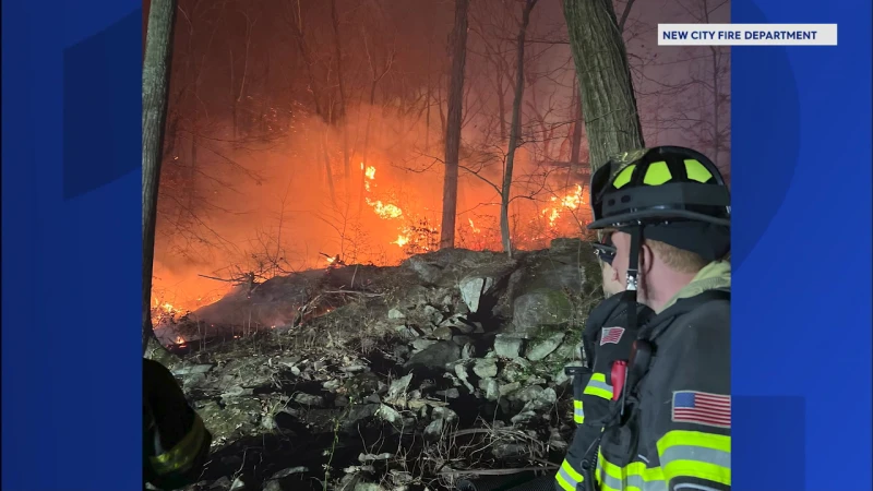 Story image: Hudson Valley fire departments help contain wildfire in Greenwood Lake