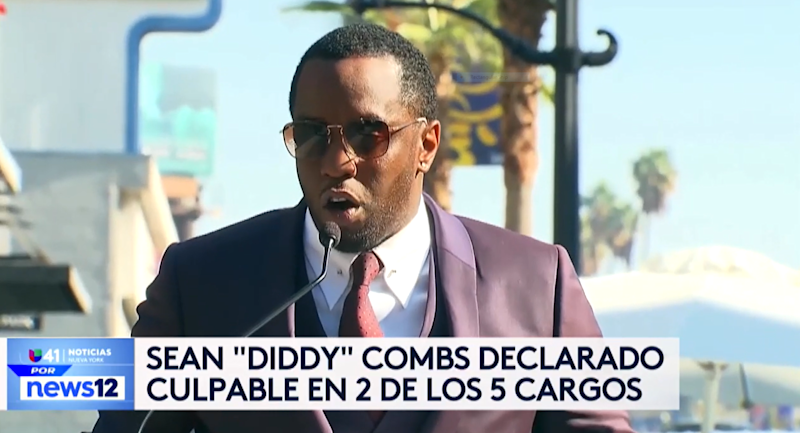 Story image: Univision 41 News Brief: Sean "Diddy" Combs declarado culpable en 2 de los 5 cargos