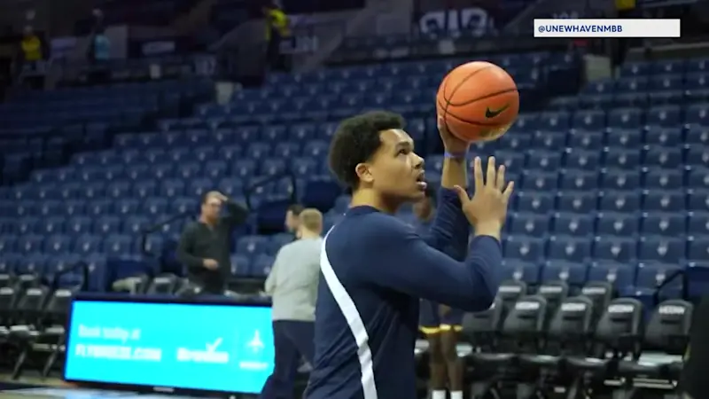 Story image: University of New Haven plays first men's basketball game as a Division I program