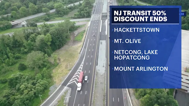Story image: Commuters lose 50% NJ Transit fare break as I-80 sinkhole work wraps