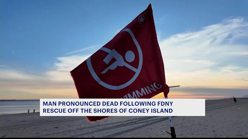 Story image: Male pulled from Coney Island waters pronounced dead at hospital
