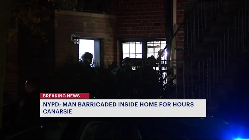 Story image: NYPD: Canarsie man barricades himself inside home for hours