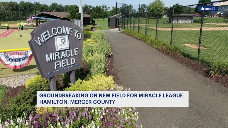 Story image: Miracle League of Mercer County gets a second chance with new baseball field