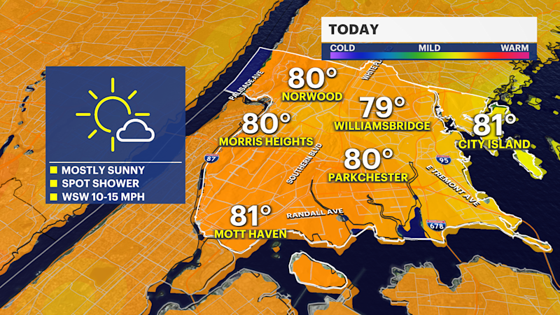 Story image: Bright and warm couple days followed by a stormy late week