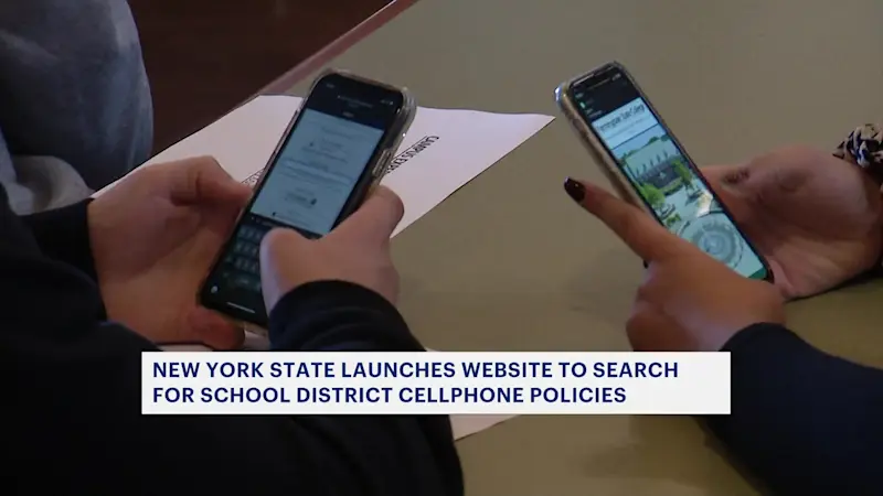 Story image: NYS launches website to search for school districts' cellphone policies