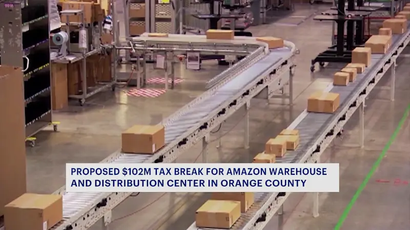 Story image: Orange County residents voice mixed reactions over Amazon Warehouse and Distribution Center project in public hearing