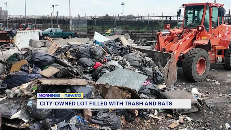Story image: Parks Department's Bronx headquarters filled with trash