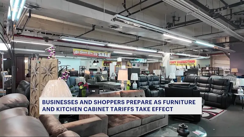 Story image: Businesses, shoppers prepare for furniture, kitchen cabinet tariffs 