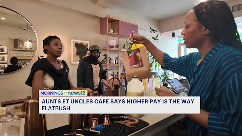 Story image: 'You Get what You Pay For.' Aunts et Uncles café touts higher pay for tipped workers