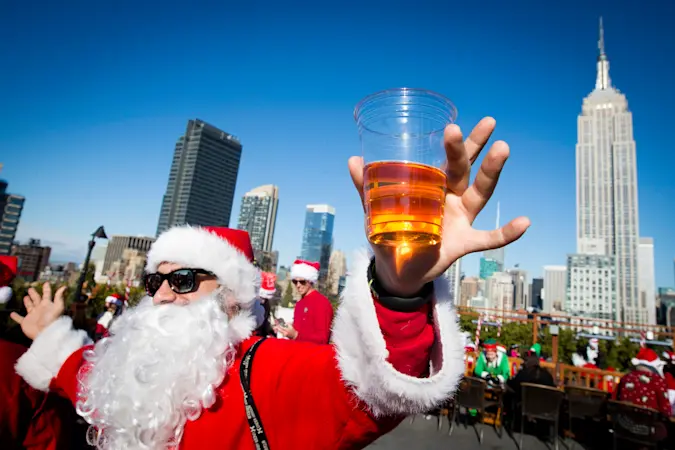 Story image: MTA announces 32-hour alcohol ban onboard LIRR, Metro-North ahead of NYC SantaCon