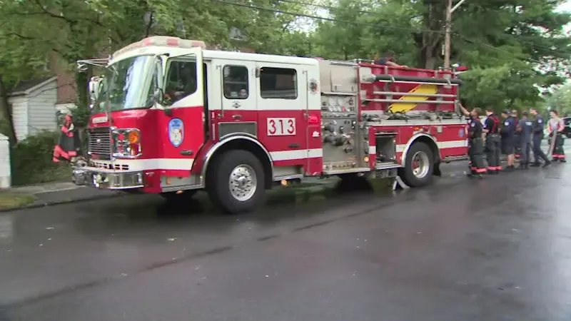Story image: Lightning strike ignites garage fire in Yonkers