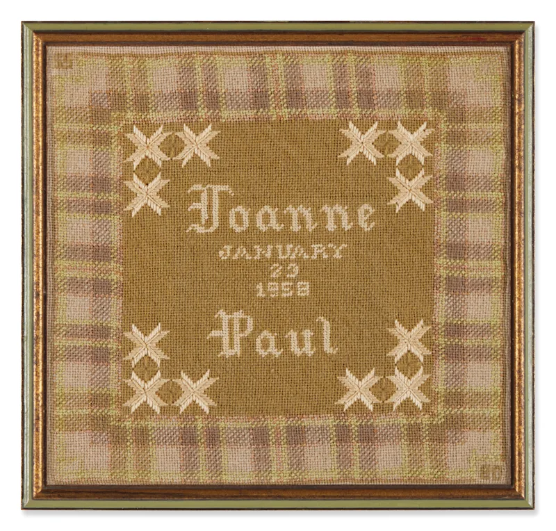 Commemorative Needlepoint for Joanne and Paul-s wedding ($1,000–1,500).jpg