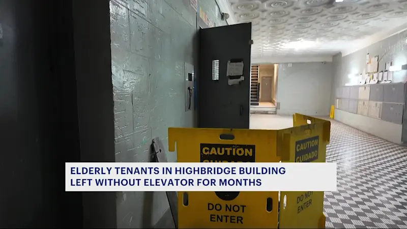 Story image: Elderly and disabled residents in Highbridge apartment building demand change