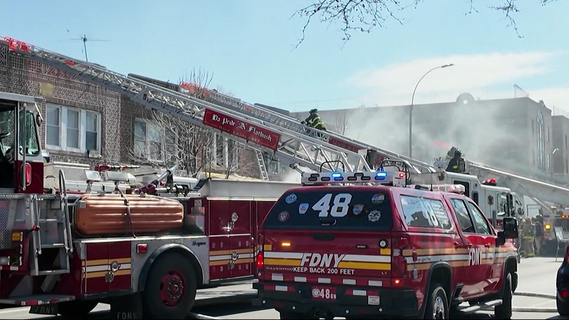 3-alarm fire rips through Borough Park businesses