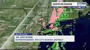 ON THE PHONE: Rye Superintendent of Schools Dr. Eric Byrne