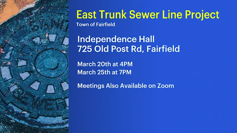 Story image: Fairfield to replace major sewer line with construction starting in May