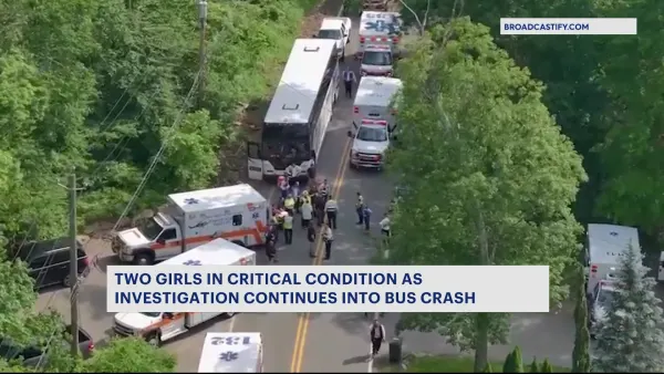 Police: 2 children injured in Monsey Tours bus crash remain in critical condition