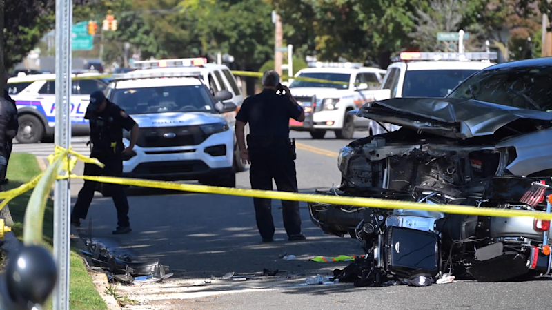 Story image: Nassau County police officer recovering after being critically injured in crash