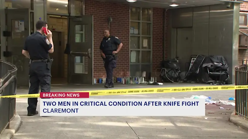 Story image: NYPD: 2 people stabbed at Claremont apartment building