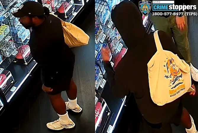 Story image: Shoplifter swipes $9,700 in baseball and Pokemon cards from Tom Brady shop in NYC