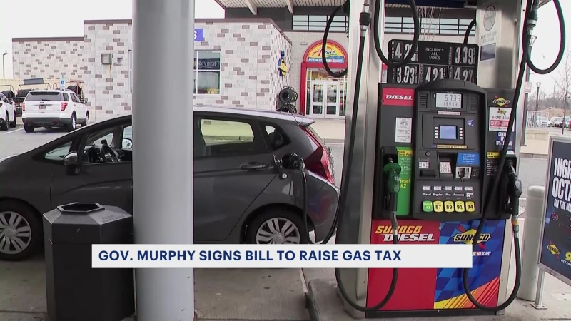 Story image: Gov. Murphy signs bill to raise gas tax, new fee for electric vehicles